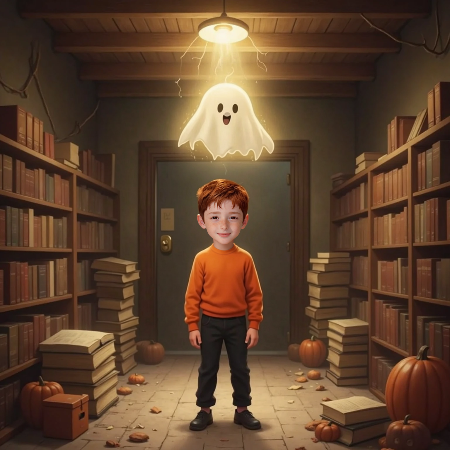 Nawiedzony Dom — illustration halloween